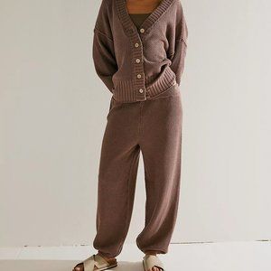 Free People Hailee Cardi Set - Cocoa